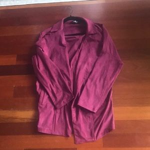 Maroon/wine red coat from Lulus. Size XS. Gently worn.